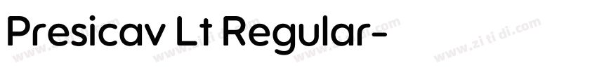 Presicav Lt Regular字体转换